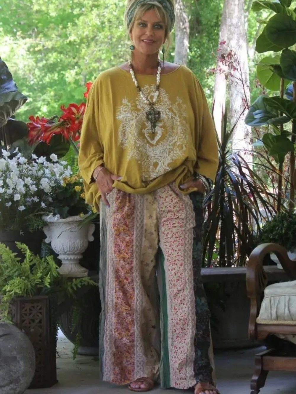 JG4 Dreamweaver Flow Boho Patchwork Pants - Multicolor